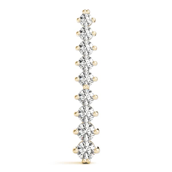 Journey Pendant (0.72 ct. tw.), On hand view in yellow gold