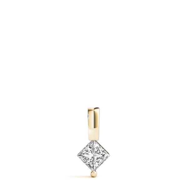 Solitaire Pendant (2 ct. tw.), On hand view in yellow gold