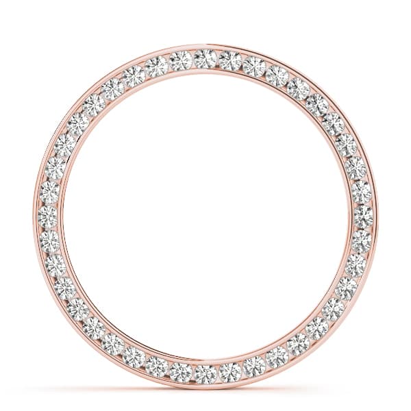 Circle Pendant (1/4 ct. tw.), On hand view in rose gold