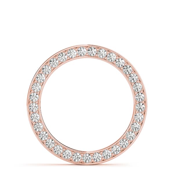 Circle Prong Set Pendants (1/2 ct. tw.), On hand view in rose gold