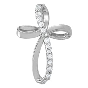 Pendants Religious Crosses — White Gold