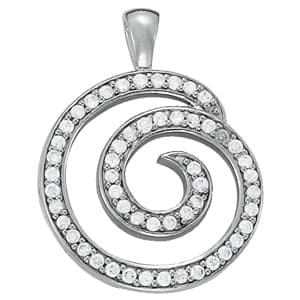 Pendants Fashion — White Gold