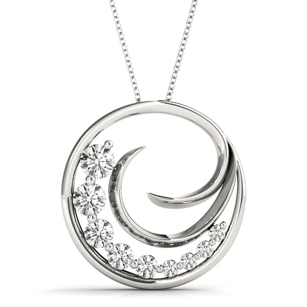 Journey Round Pendant — 1/4 CT — View 1