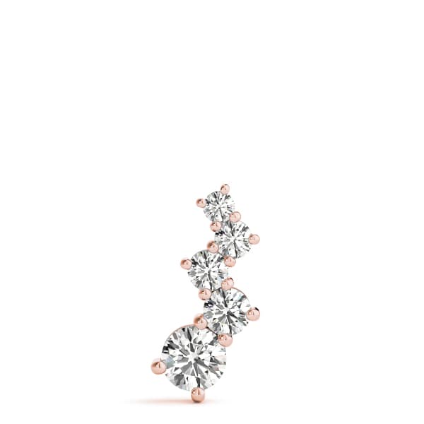 Journey Pendant (3/4 ct. tw.), On hand view in rose gold