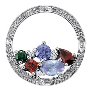 Trillion Color Pendant — White Gold