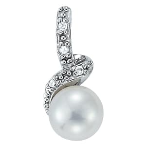 Pearl Color Pendants — White Gold