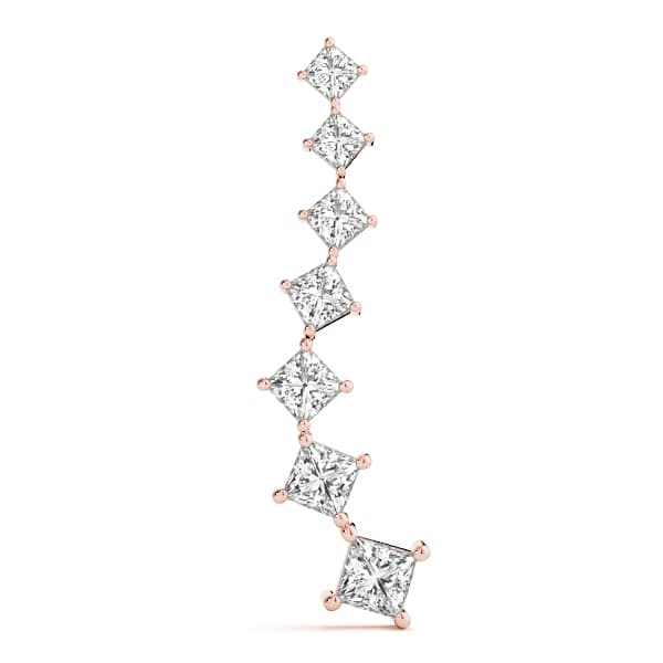 Journey Pendant (3/4 ct. tw.), On hand view in rose gold