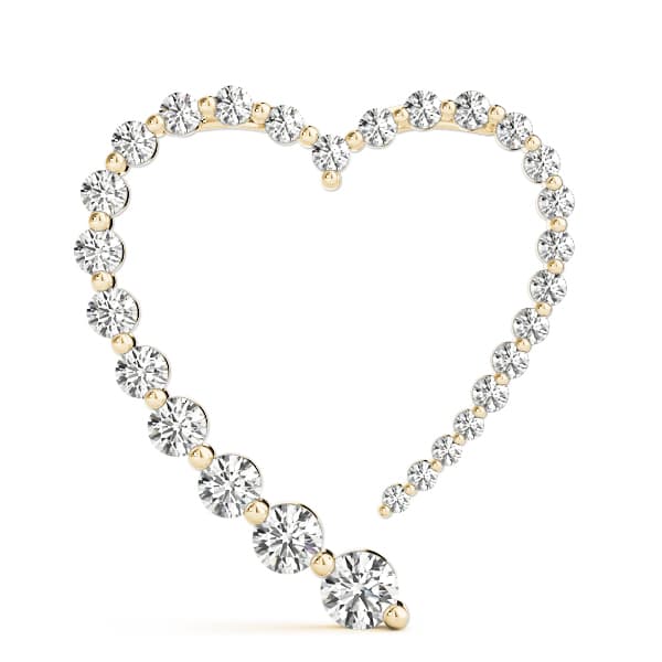 Journey Pendant (1/4 ct. tw.), On hand view in yellow gold