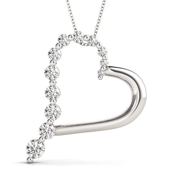 Heart Shape Pendant — 1/4 CT — View 1