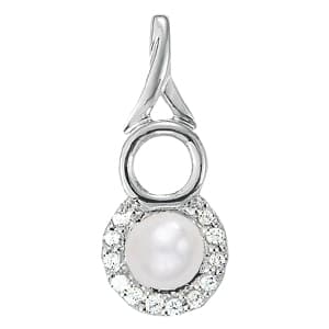 Pendants Color Pearl — White Gold