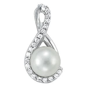 Pendants Color Pearl — White Gold