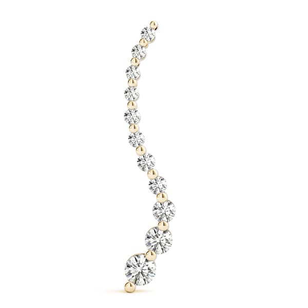 Journey Pendant (1/4 ct. tw.), On hand view in yellow gold
