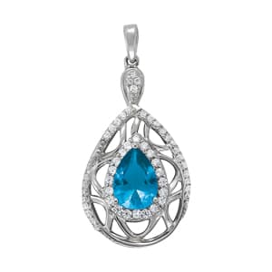 Pendants Color Pear — White Gold