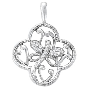 Pendants Fashion — White Gold