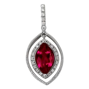 Pendants Color Marquise — White Gold