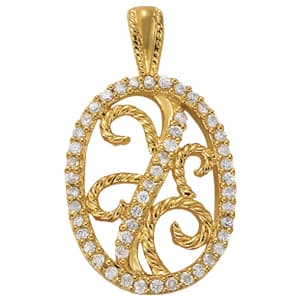 Pendants Fashion — White Gold