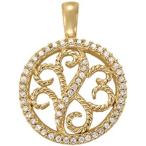 Fashion Pendant — White Gold