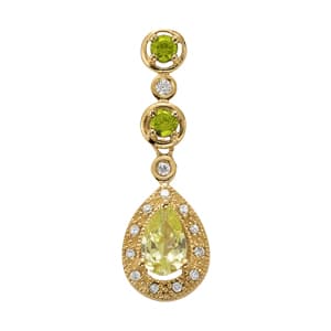 Pendants Color Pear — White Gold