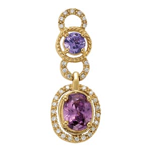 Pendants Color Oval — White Gold