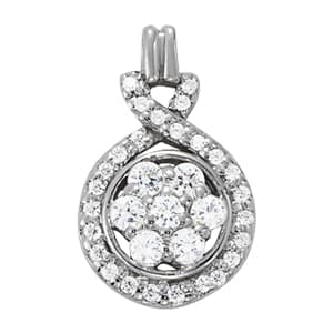 Pendants Love Knot — White Gold