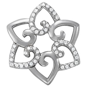 Pendants Fashion — White Gold