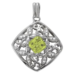 Pendants Color Cushion — White Gold