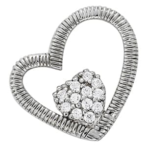 Pendants Heart — White Gold