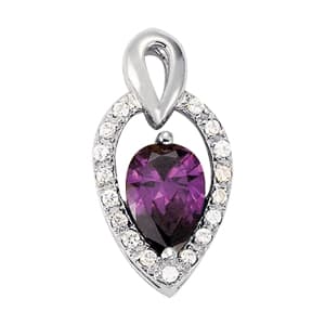 Pendants Color Pear — White Gold
