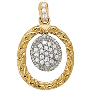 Pendants Fashion — White Gold