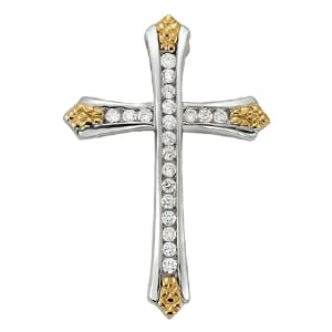 Pendants Religious Crosses — White Gold