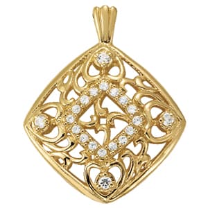 Pendants Fashion — White Gold