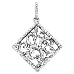 Pendants Fashion — White Gold