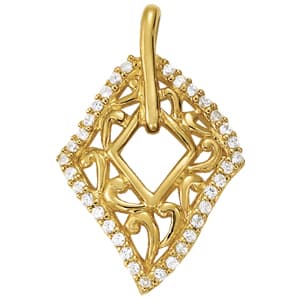 Pendants Fashion — White Gold