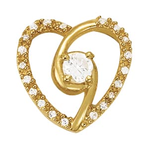 Pendants Solitaires — White Gold