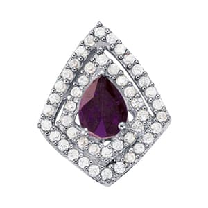 Pendants Color Pear — White Gold