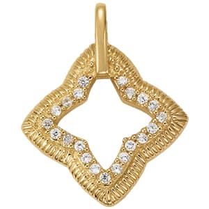 Star Fashion Pendant — White Gold