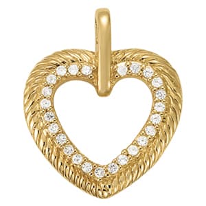 Pendants Heart — White Gold