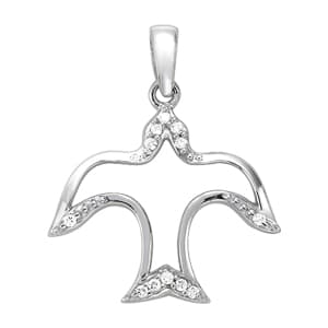 Pendants Neck Centers & Slides — White Gold
