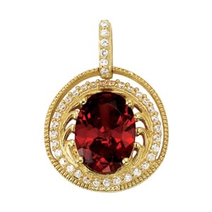 Pendants Color Oval — White Gold