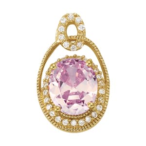 Pendants Color Oval — White Gold