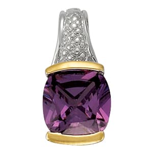 Pendants Color Cushion — White Gold