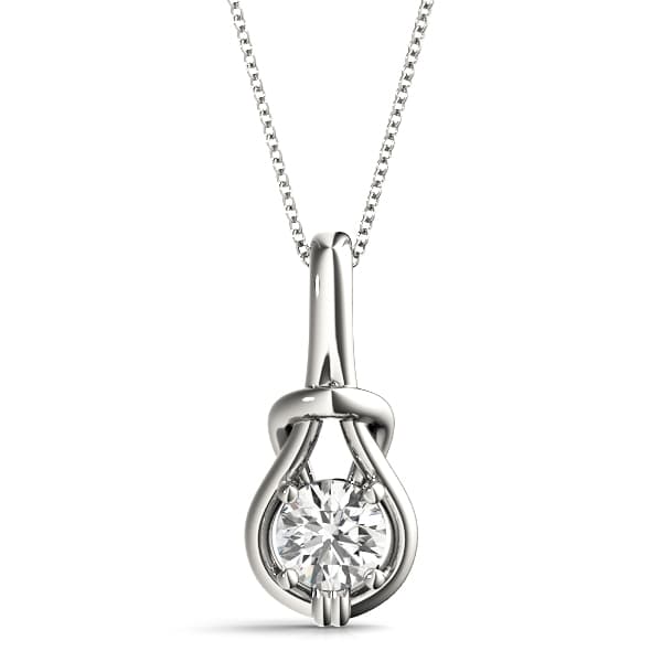 Infinity Love Knot Pendants — 1 CT — View 1