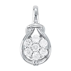 Pendants Love Knot — 1/2 CT — White Gold