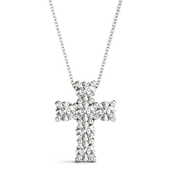 Cross Pendant — 1/2 CT — View 1