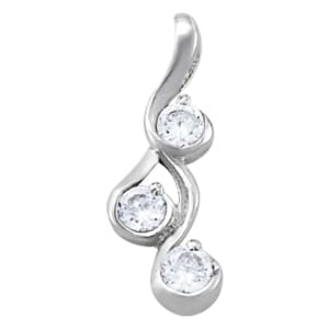 Pendants Fashion — White Gold