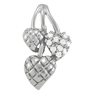 Pendants Heart — White Gold