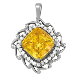 Pendants Color Cushion — White Gold