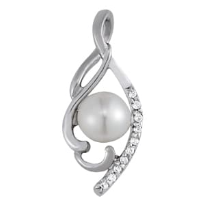 Pendants Color Pearl — White Gold