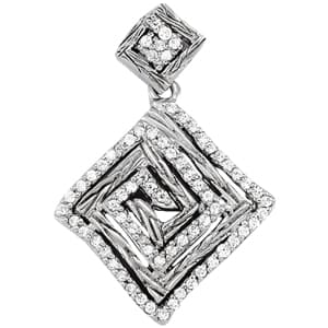 Pendants Fashion — White Gold