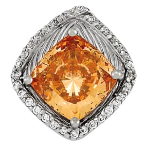 Pendants Color Cushion — White Gold